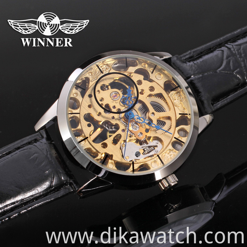 Winner Men's Fashion Casual Hollow Men Classic Business Automatic Mechanical Watch men's Watch